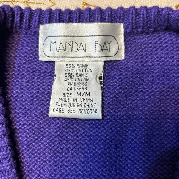 Halloween Pumpkin Sweater Vest - Purple - Picture 5 of 6